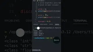 Belajar Python Dasar Untuk Pemula - checking data type for variable 