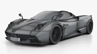 Dream car drawing Pagani Huayra