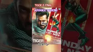 Tiger 3 Final Advance Booking | Huge 😱😱 🔥🔥| Khatarnaak 🤘😎#salmankhan #tiger3 #tiger3advancebooking