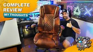Brown Leather Office Chair Review: High Back Comfort and Style