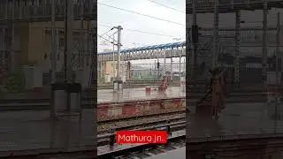 Mathura Junction 💥🔥 in HEAVY RAIN ❤️