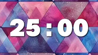 25:00 | Blue and purple geometric countdown timer