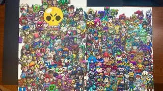 Drawing EVERY Brawl Stars Skin - Tricky Janet