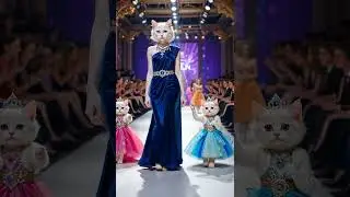 The Royal Blue Cat Family Slays the Runway Like True Queens! 👑💙 Don&rsquo;t Miss the Cutest Fashion Show