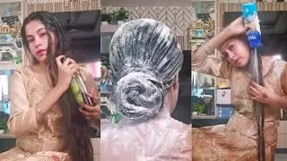 Nourishing Long Hair with 300ml Heavy Oil, Hair Gel & Powder To buy full video Wtsap+91 9154004797
