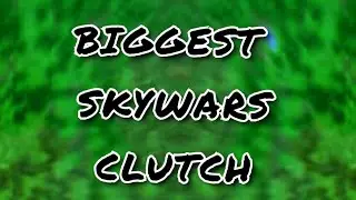 Minecraft But Its The Biggest Skywars CLUTCH Ever! *2V.1*