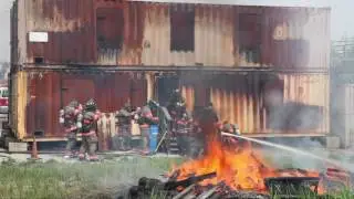 Grand Rapids Fire Department live fire training