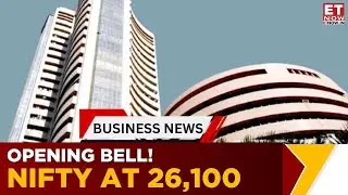 Market Today LIVE: Nifty Holds 26,100 | Ceigall India Up, Coforge Falls | Opening Bell | ET Now