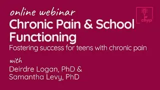 WEBINAR | Chronic Pain & School Functioning