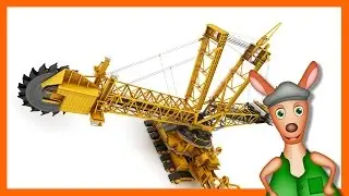 * BUCKET WHEEL EXCAVATOR * | Excavators, Diggers & Trucks For Kids | Things That Go TV!