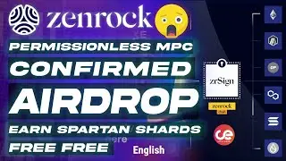 Zenrock - Confirmed Airdrop 🎁 Full Guide to Earn Spartan Shards Free - English