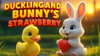 DUCKLING 🐥 AND BUNNY'S 🐇STRAWBERRY🍓 [Cute Animal Story for Kids]