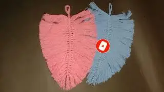tutorial daun macrame mudah | wall hanging