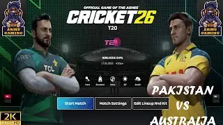 PAKISTAN VS AUSTRALIA T20 GAME | CRICKET 26  #cricket  #cricketgameplay  #gameplay