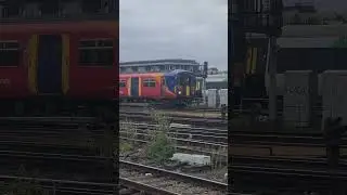 SWR class 455 arrives into Clapham Junction #railway #railwaycontent #train #class455