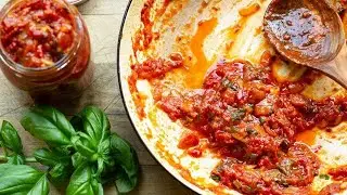 Greek Tomato & Red Pepper Sauce Recipe | Perfect for Pasta, Feta, Fish & More!