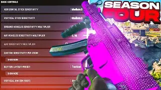 *PRO SETTINGS* SEASON 4 WarZone BEST CONTROLLER SETTINGS (SENSITIVITY & AIM ASSIST)