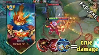 REASON WHY TERIZLA USER HIT MY BARATS ON EXPLANE | USING TRUE DAMAGE TO BEAT TERIZLA | MLBB🦖