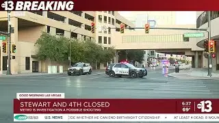 Possible Shooting Closes Roads in Downtown Las Vegas as Police Investigate