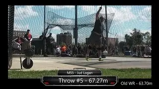 Jud Logan M55 World Record Hammer Series