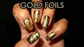 Gold Foils | DIY Nail Art Tutorial
