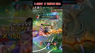 Yin One Shot Triple Kill #mobilelegends #mlbb #shorts #viral  #viralvideo #shortsfeed