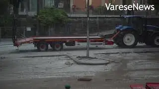 Grandine e temporale su Luvinate