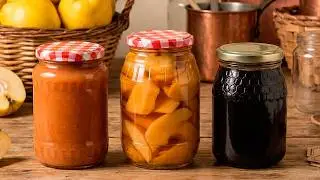 CONSERVAS CASERAS con MEMBRILLO ▶ MERMELADA, JALEA y en ALMIBAR