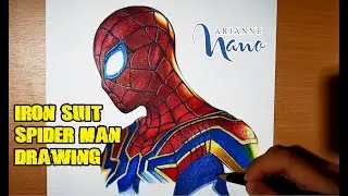 Marvel's Spider Man - Iron Suit Drawing - Timelapse  | Art Vlog - Arianne Nano
