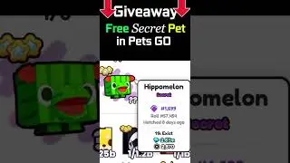GIVEAWAY! FREE Secret Pet in PETS GO #shorts #giveaway #petsgo #roblox
