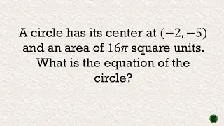 Equation of the Circle Center at (h, k) 8 #maths #math #mathematics #mathtutorial #mathlearning