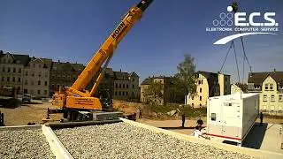 Data Center Container Aufbau Werdau | Rechenzentrum | Flexible, modulare All-in-One-L&ouml;sung