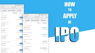 IPO apply process live Demo  with zerodha