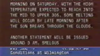 Weather Channel clips Friday January 7 1994