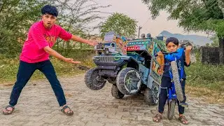 Mini DJ Truck vs Cycle 😱 | किसकी ताकत ज्यादा? | RK DJ Fun Challenge
