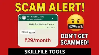 🔴 Proof of Misleading Claims by SkillFile Tools &ndash; Lifetime Canva Pro Scam 🚨