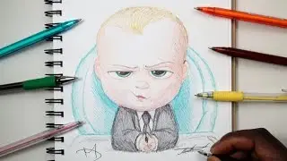 SKETCH SUNDAY #8 How To Draw The Boss Baby - THE BOSS BABY 2017 - DeMoose Art