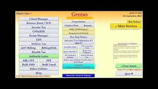 How to Change ITR Due Date in Genius Software | Step-by-Step Guide