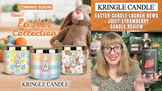 KRINGLE CANDLE Easter Candle Launch News + Juicy Strawberry Candle Review