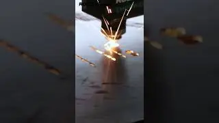 Roclas Fiber Laser Cutting Machine cut Carbon Steel #youtube #shorts #metal