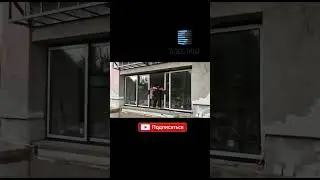 Раздвижные алюминиевые окна и двери раздвижки открывание проёма на половину / Алюстрой