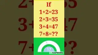 Test Your Brain | Math Puzzle | Riddles | #logicalvideos #shorts #trending #knowledgeispower