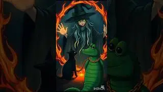 The Mysterious Island | A Suspenseful Tale of a Witch, Cat, Crocodile & More#youtubeshorts #growth