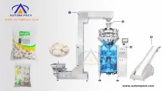 ATM 420W Potato Chips Packing machine,Plantain Chips Weighing machine, snacks vffs Packing machine