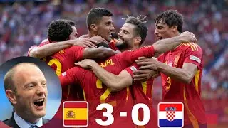 Peter Drury Poetry🥰 on Spain Vs Croatia 3-0🤩🔥