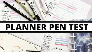PLANNER PEN TEST | TESTING THE PLANNER PAGES FROM THE HAPPY PLANNER SPRING RELEASE