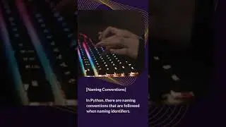 5 Identifier in python #pythonprogramming #shorts