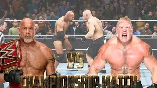 Goldberg vs Brock Lesnar WrestleMania