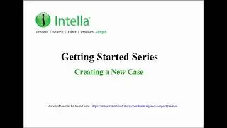 Creating a case with Intella
