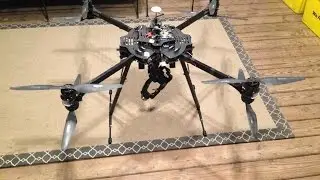 VULCAN RAVEN OCTOCOPTER UAV FIRST ENGINE RUN